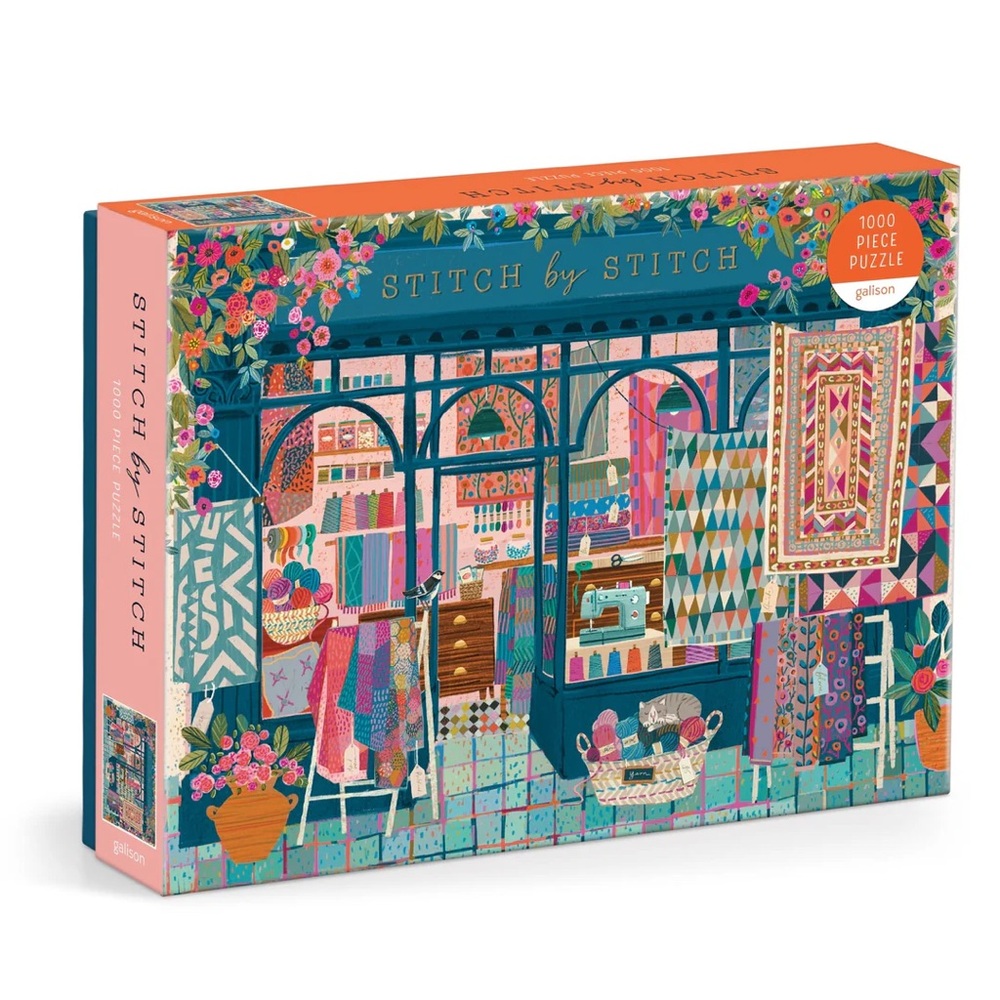 Galison Stitch by Stitch 1000 Piece Puzzle